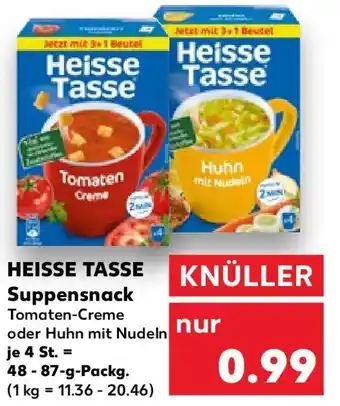 Kaufland HEISSE TASSE Suppensnack Angebot