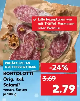 Kaufland BORTOLOTTI Orig. ital. Salami Angebot