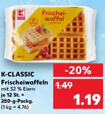 Kaufland K-CLASSIC Frischeiwaffeln Angebot