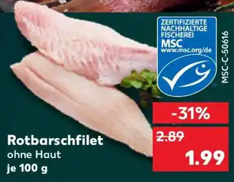 Kaufland Rotbarschfilet ohne Haut Angebot