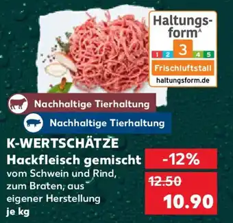 Kaufland K-WERTSCHÄTZE Hackfleisch gemischt Angebot