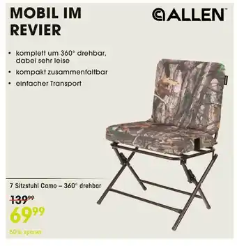 Frankonia Allen Sirtzstuhl Camo-360 Drehbar Angebot