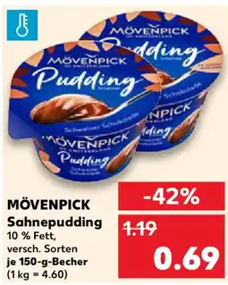 Kaufland MÖVENPICK Sahnepudding Angebot