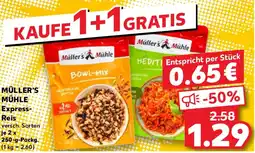 Kaufland MÜLLER'S MÜHLE Express- Reis Angebot