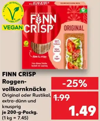 Kaufland FINN CRISP Roggenvollkornknäcke Angebot