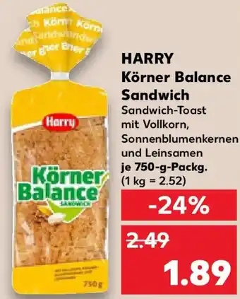 Kaufland HARRY Körner Balance Sandwich Angebot