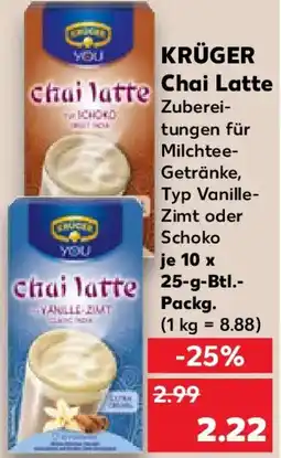 Kaufland KRÜGER Chai Latte Angebot