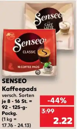 Kaufland SENSEO Kaffeepads Angebot
