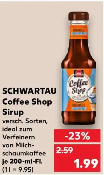 Kaufland SCHWARTAU Coffee Shop Sirup Angebot