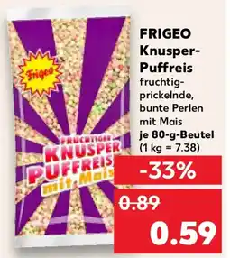 Kaufland FRIGEO Knusper- Puffreis Angebot