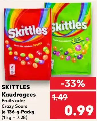 Kaufland SKITTLES Kaudragees Angebot
