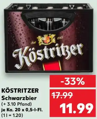 Kaufland KÖSTRITZER Schwarzbier Angebot