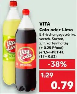 Kaufland VITA Cola oder Limo Angebot