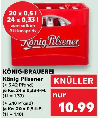 Kaufland KÖNIG-BRAUEREI König Pilsener Angebot