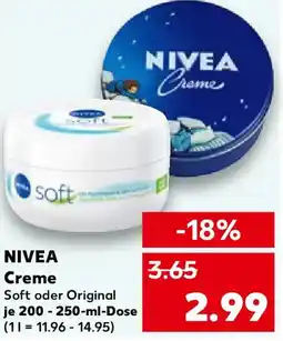 Kaufland NIVEA Creme Angebot