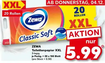 Kaufland ZEWA Toilettenpapier XXL Angebot