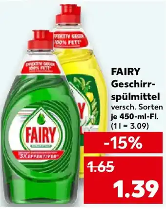 Kaufland FAIRY Geschirrspülmittel Angebot