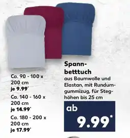 Kaufland LOOKS Spann- betttuch Angebot