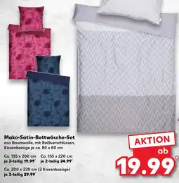 Kaufland LOOKS Mako-Satin-Bettwäsche-Set Angebot
