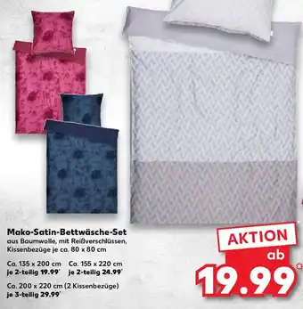 Kaufland LOOKS Mako-Satin-Bettwäsche-Set Angebot