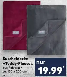 Kaufland LOOKS Kuscheldecke Teddy-Fleece Angebot