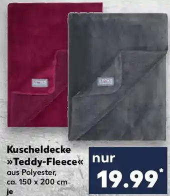 Kaufland LOOKS Kuscheldecke Teddy-Fleece Angebot