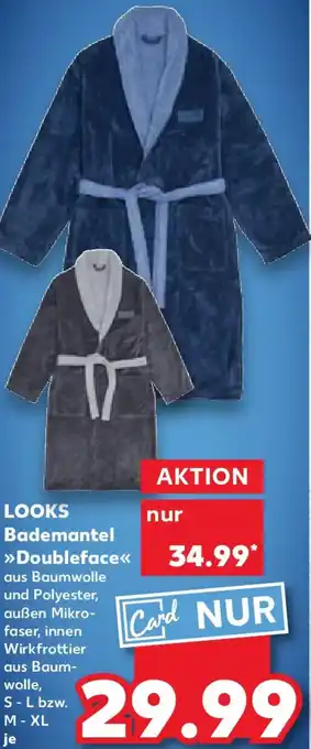 Kaufland LOOKS Bademantel Doubleface Angebot