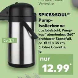 Kaufland SPICE&SOUL Pump- Isolierkanne Angebot