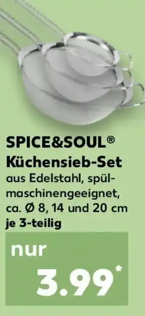 Kaufland SPICE&SOUL Küchensieb-Set Angebot