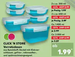 Kaufland CLICK 'N STORE Vorratsdosen Angebot