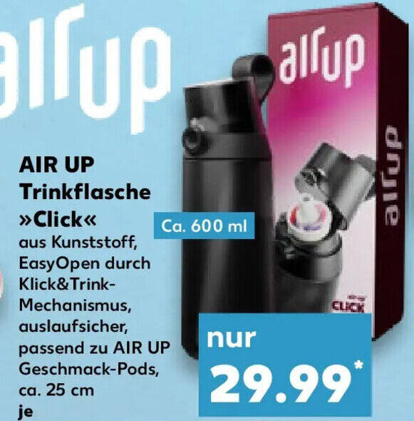 AIR UP Trinkflasche Click Angebot bei Kaufland