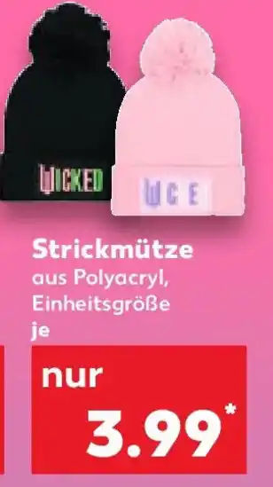 Kaufland WICKED Strickmütze Angebot