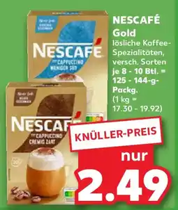 Kaufland NESCAFÉ Gold lösliche Kaffee-Spezialitäten Angebot