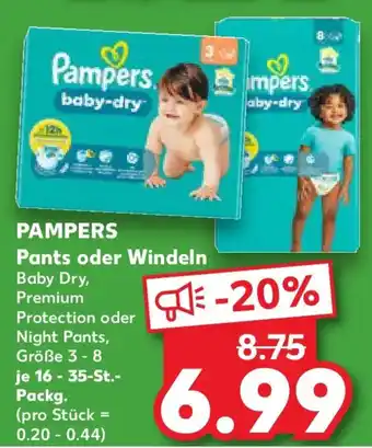 Kaufland PAMPERS Pants oder Windeln Angebot