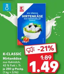 Kaufland K-CLASSIC Hirtenkäse Angebot