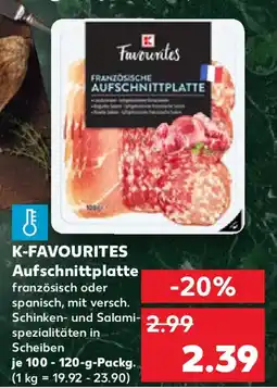 Kaufland K-FAVOURITES Aufschnittplatte Angebot