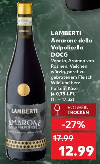 Kaufland LAMBERTI Amarone della Valpolicella DOCG Angebot