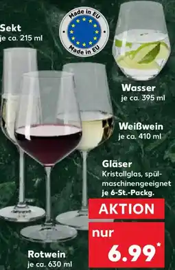 Kaufland Gläser Weißwein - Sekt - Wasser Angebot