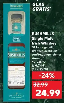 Kaufland BUSHMILLS Single Malt Irish Whiskey Angebot