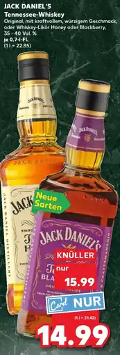Kaufland JACK DANIEL'S Tennessee-Whiskey Angebot