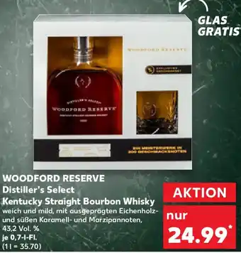 Kaufland WOODFORD RESERVE Distiller's Select Kentucky Straight Bourbon Whisky Angebot