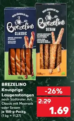 Kaufland BREZELINO Knusprige Laugenstangen Angebot