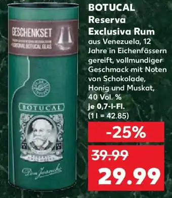 Kaufland BOTUCAL Reserva Exclusiva Rum Angebot