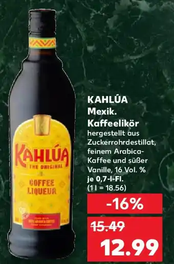 Kaufland KAHLÚA Mexik. Kaffeelikör Angebot