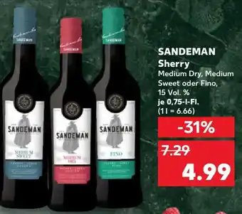 Kaufland SANDEMAN Sherry Angebot