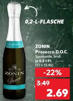 Kaufland ZONIN Prosecco D.O.C. Angebot