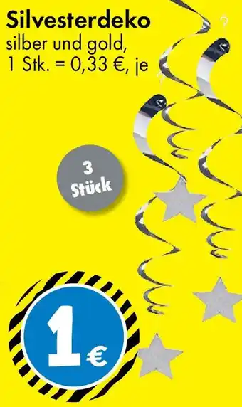 TEDi Silvesterdeko Angebot