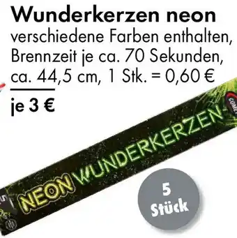 TEDi Wunderkerzen neon Angebot