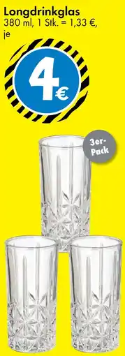 TEDi Longdrinkglas Angebot