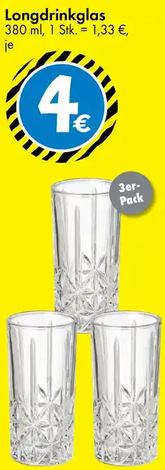 TEDi Longdrinkglas Angebot